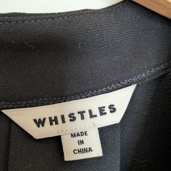 Whistles Black Lina Animal Dobby Dress - Picture 8 of 9